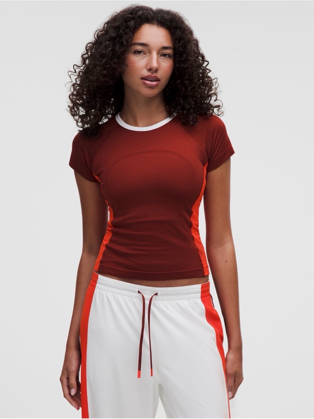 NWT Lululemon Swiftly Tech Short Sleeve 2.0 Race Length Size 8 Cranberry Charm